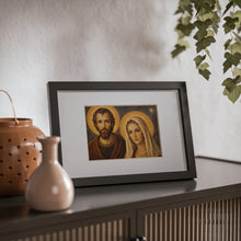 이미지를 갤러리 뷰어에 로드 , Sacred Holy Family Framed Poster — Black Frame Religious Wall Art (Mary & Joseph)