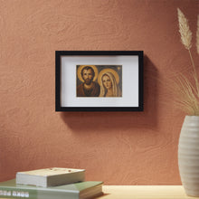 이미지를 갤러리 뷰어에 로드 , Sacred Holy Family Framed Poster — Black Frame Religious Wall Art (Mary &amp; Joseph)
